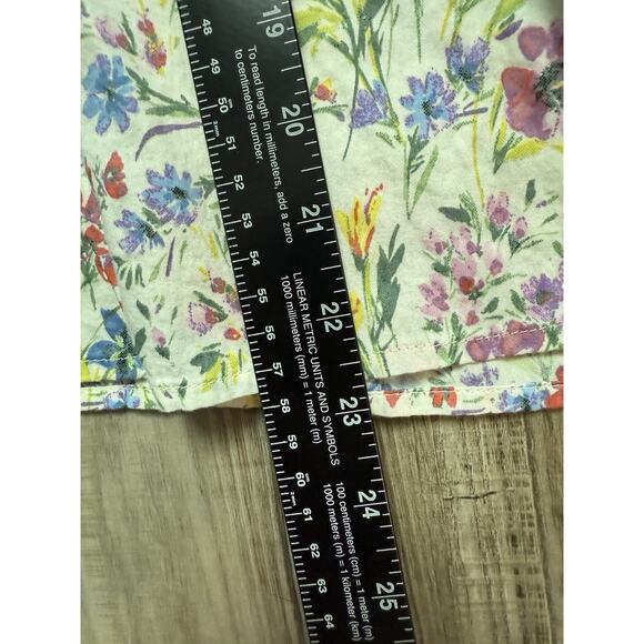 Woman Gap Puff Sleeve Shirt Floral Size Small - Picture 5 of 7